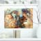 Designart - Indian Woman Collage with Lion - Indian Canvas Artwork